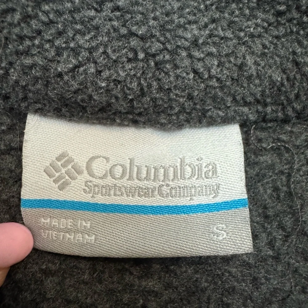Columbia Charcoal Fleece Jacket Size Small